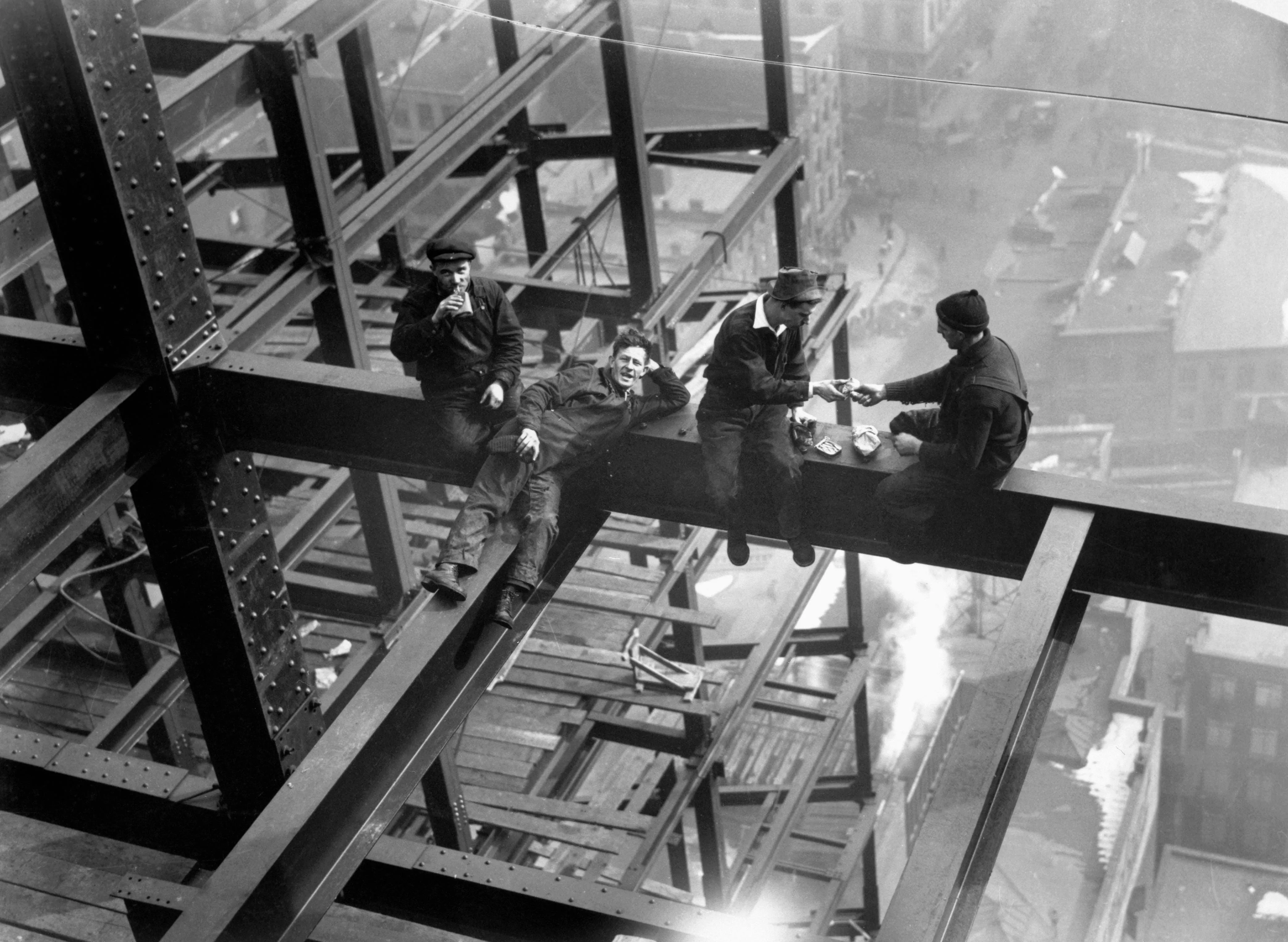 Empire State Building construction (Hands that built America)